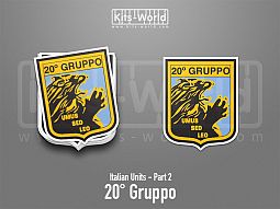 Kitsworld SAV Sticker - Italian Units - 20° Gruppo 